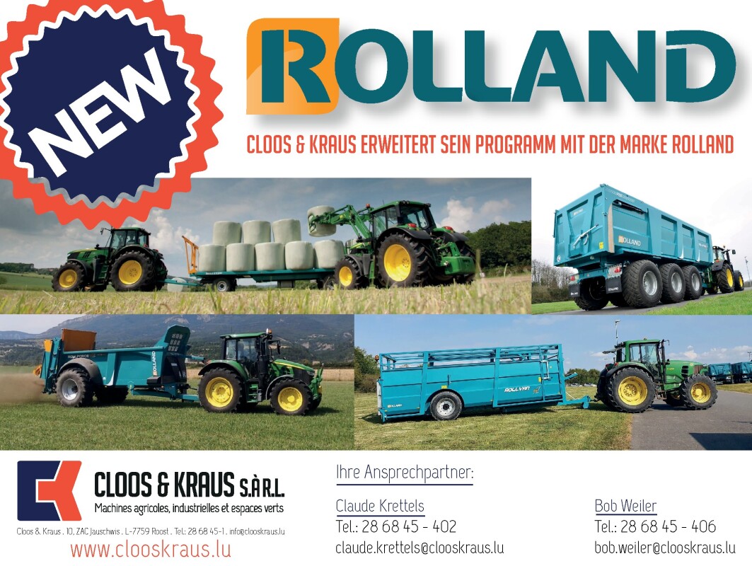 Erweiterung unseres Programms im Transportbereich mit ROLLAND
